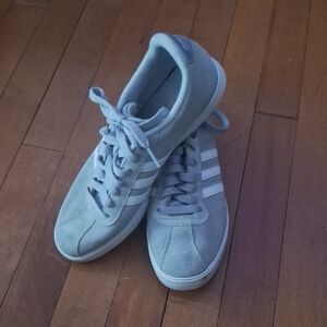 Adidas neo suede gray athletic shoes